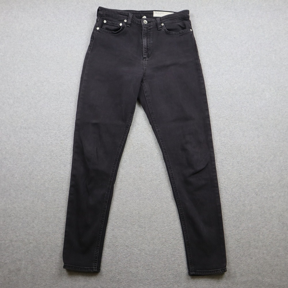 Rag & Bone Jeans Womens 28 Wythe Black High Rise Slim Stretch WDD19H2639BIWT